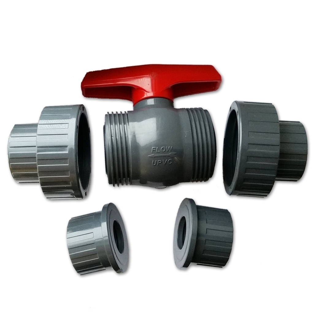 1 1/4 in. sl/FPT grey true union ball valve EPDM seal