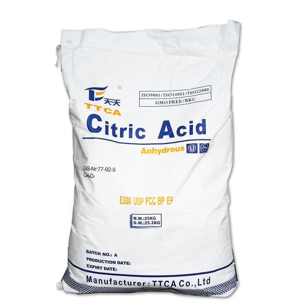 Anydrous citric acid TTCA