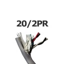 Cable PVC/PVC 20 / 2PR (4 hilos trenzados en pares) FT4 600V blindado (m)