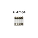 6 Amp Bussmann Fuses, AGC-6 (5/pkg)