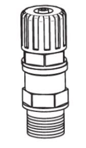 Clapet anti-retour d'injection (injection valve) 4x6 PVDF connecteur 1/2'' pour pompe ITC Dositec PR