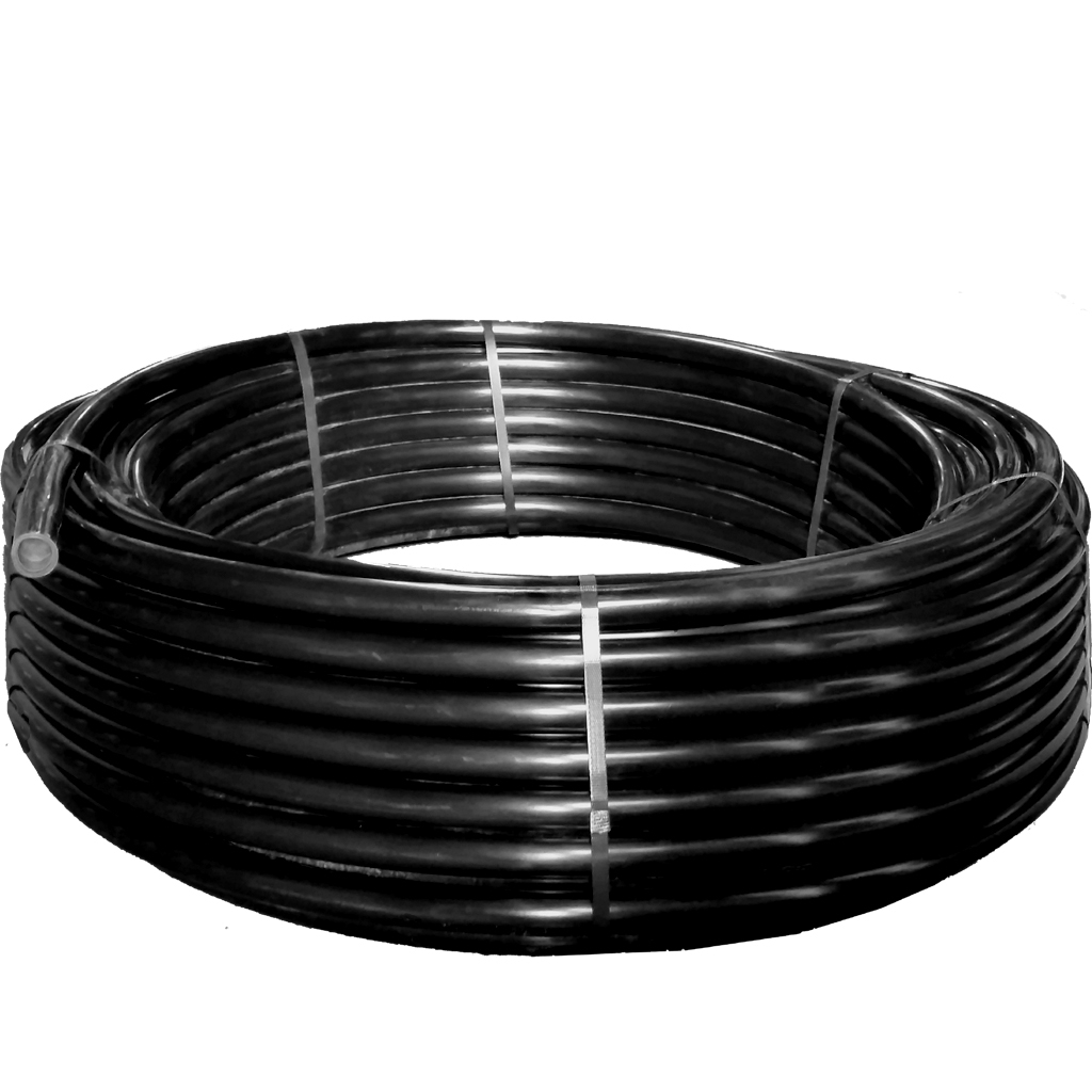 Black PE tubing 1" IPEX Irrigation 2000 100PSI (ID 1.05") (300')