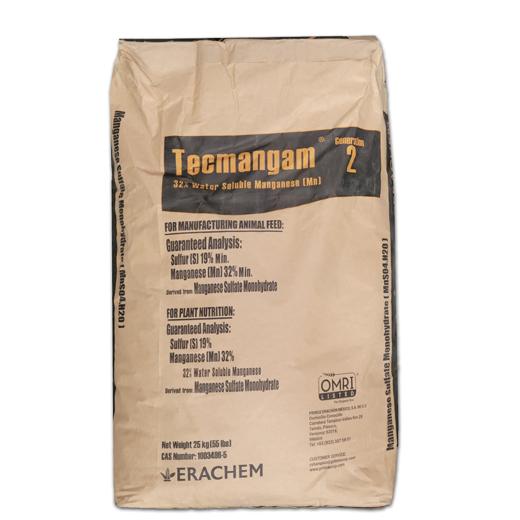 F. Sulfate de manganèse 32%Mn Tecmangam (OMRI)