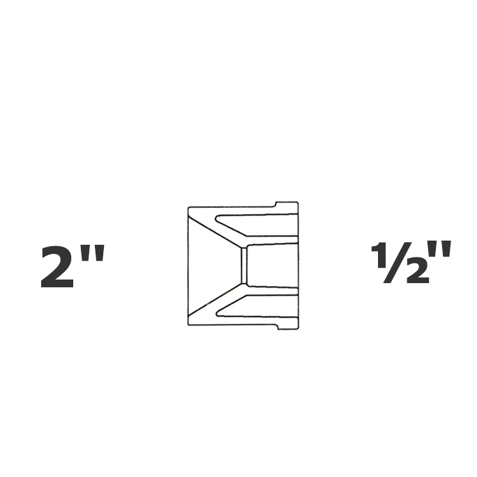 Réduit gris 2 SP x 1/2 sl sch 40