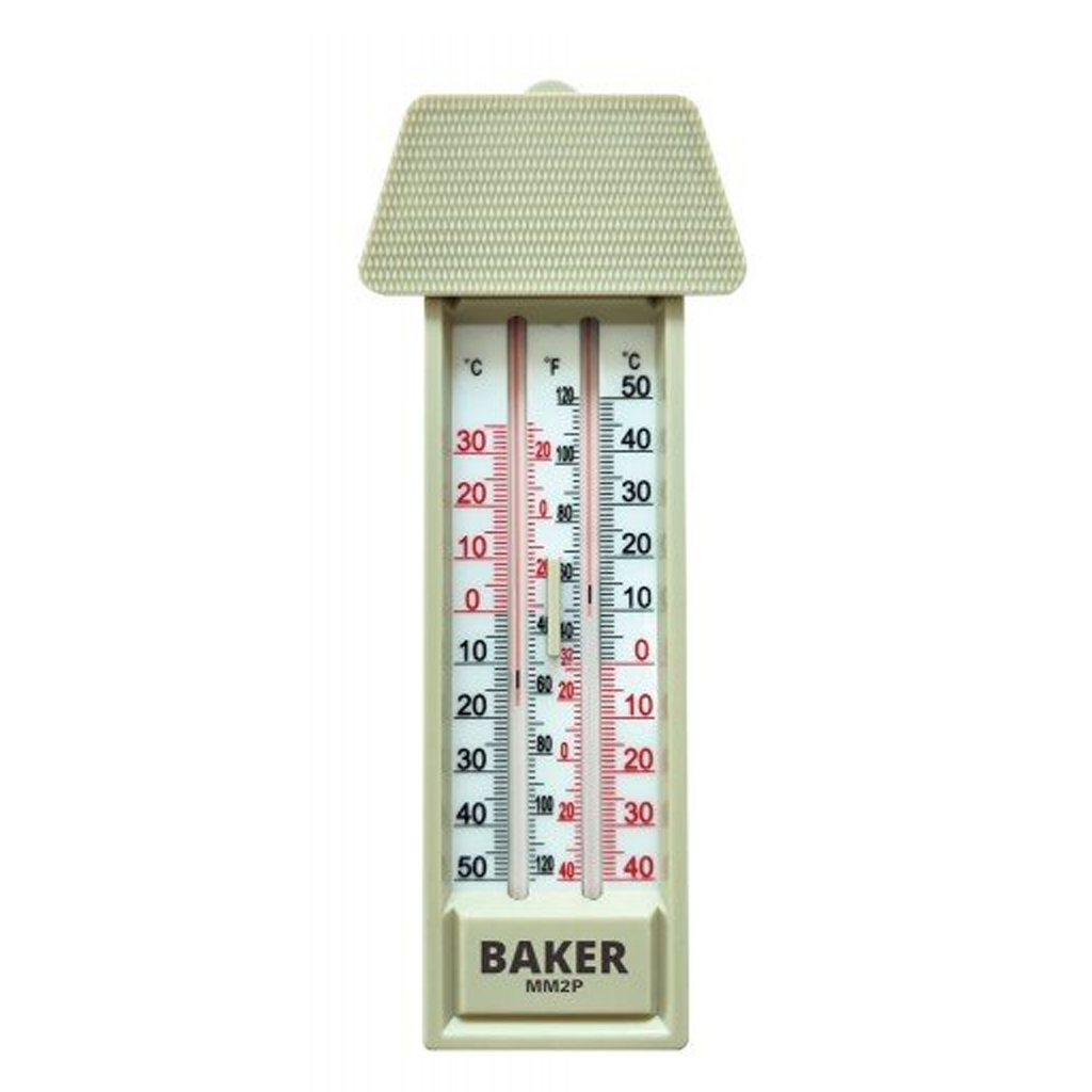 Thermomètre min-max à bouton pressoir Baker MM2P (sans mercure)