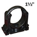 Clip plastique noir pour maintien tuyau - 1-1/2"