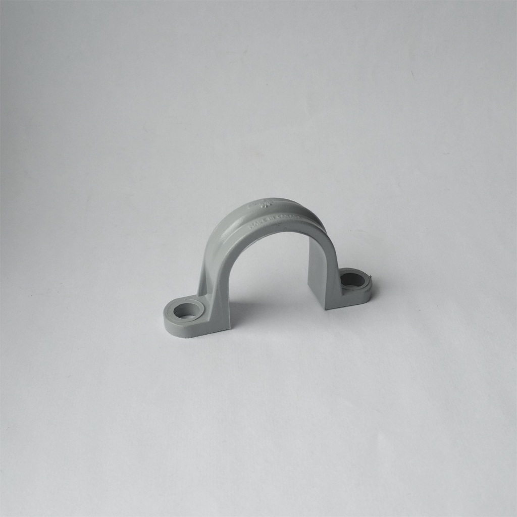 Grey PVC pipe strap 3/4"