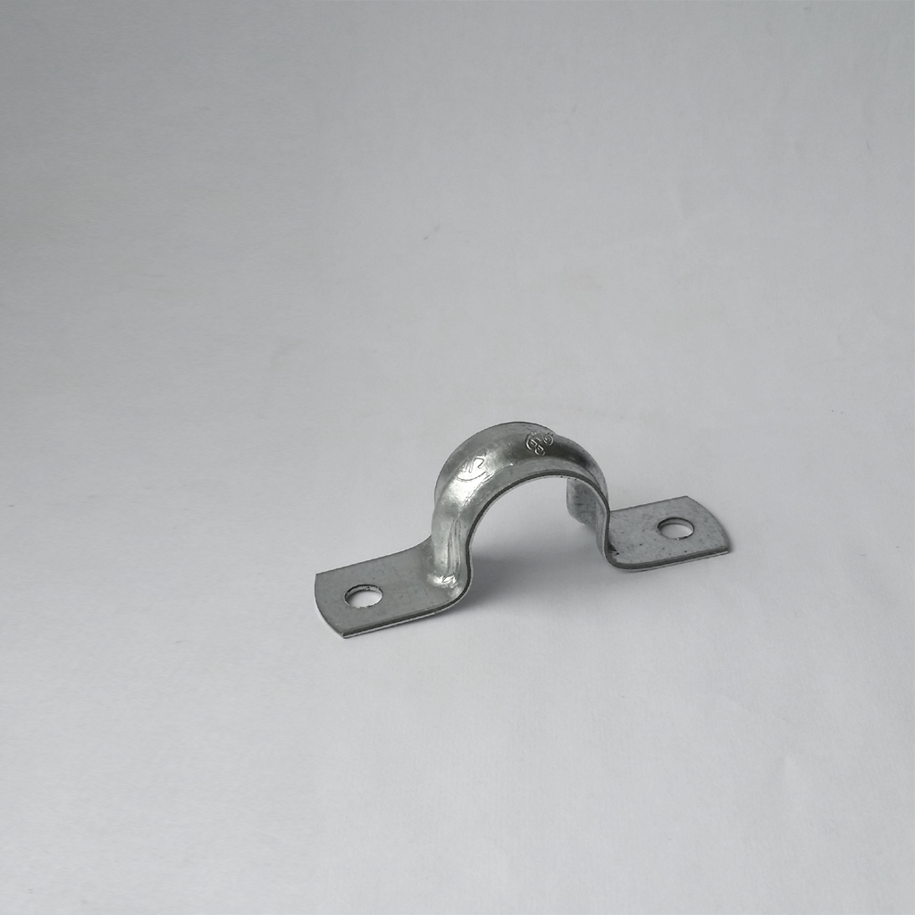 Galvanized steel pipe strap 1/2"