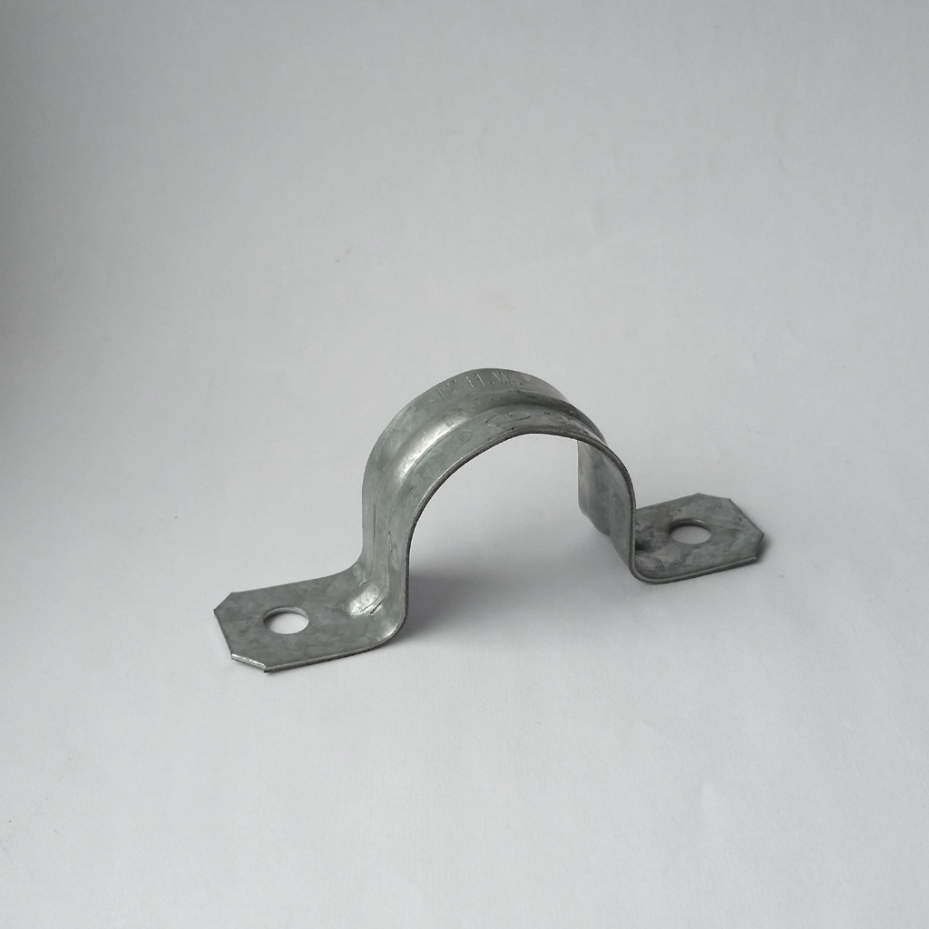 Galvanized steel pipe strap 1"