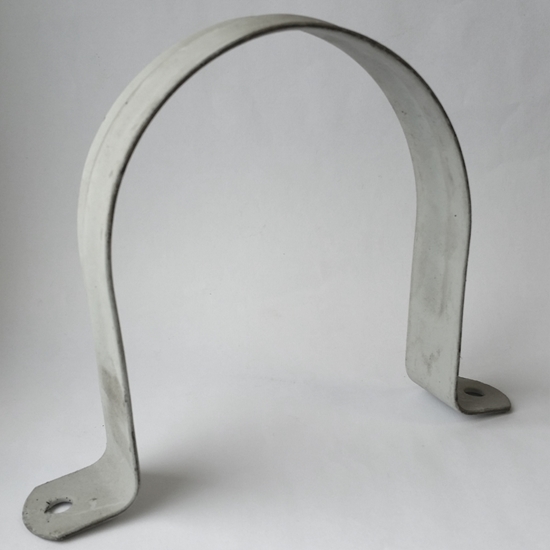 Galvanized steel pipe strap 4"