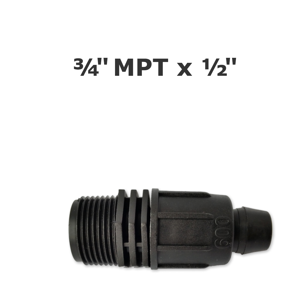 Perma-Loc Adapter 3/4" MPT x 1/2" quick coupling Irritec