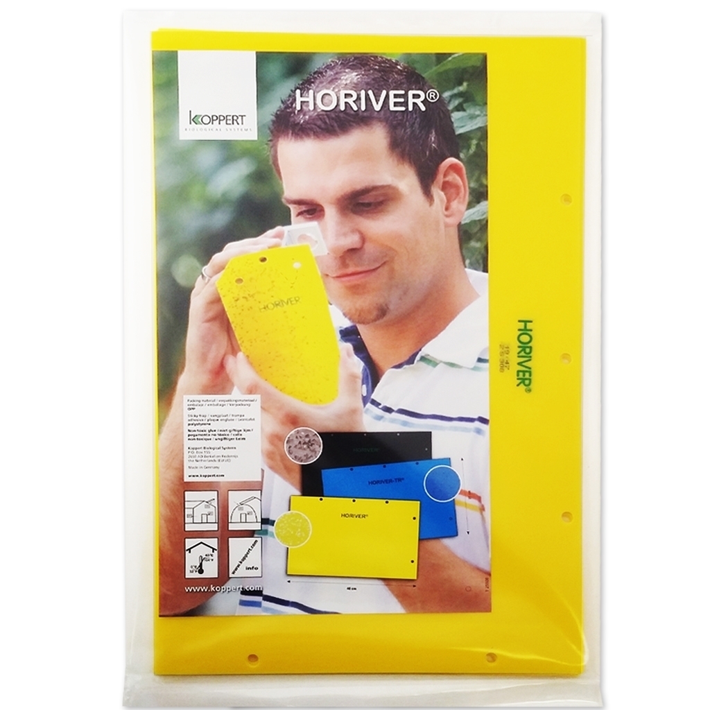 Pièges collants jaunes Horiver grand 40x25cm (12 pièges/pqt) - vendu par paquet