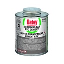 Medium clear PVC cement Oatey #31537 (473 ml)