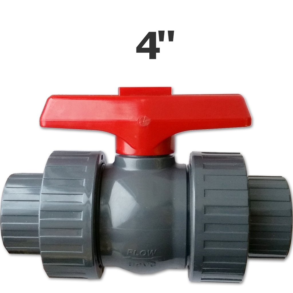4 in. sl grey true union ball valve EPDM seal