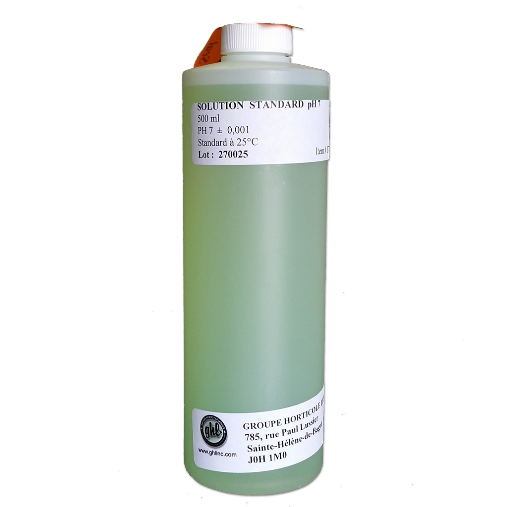 Solution de calibration pH7 (jaune-vert) 500 ml