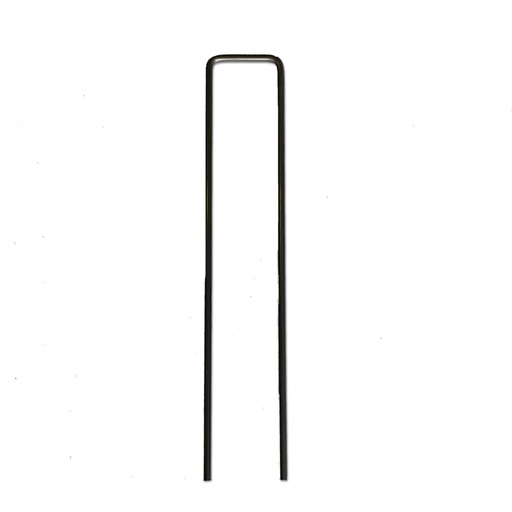 [140-110-041000] Anclajes galvanizados en forma de U para alfombrillas - 6" de longitud, calibre 11 (paquete de 50 )