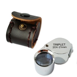 [130-110-021200] Magnifier 20x (21mm) Triplet lens