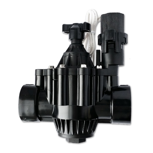 [150-150-081800] Valve électrique 24Vac 1.5" FPT noire (droite et angle) 
