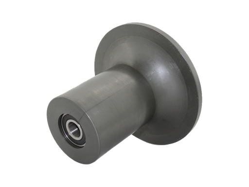 [160-160-022720] Berg P. Nylon flange roll 183mm (half) for pipe 45mm with bearings