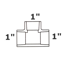 [190-110-000375] T gris 1 sl x 1 sl x 1 sl sch 40