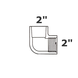 [190-110-003635] Codo gris 90° 2 sl x 2 FPT sch 40