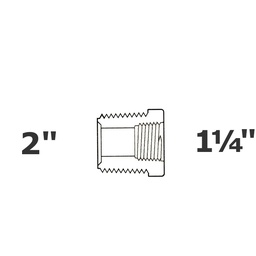 [190-110-007675] Reducido gris 2 MPT x 1 1/4 FPT sch 40