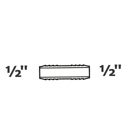 [190-110-003915] Manchon gris 1/2 ins x 1/2 ins