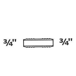 [190-110-004015] Manchon gris 3/4 ins x 3/4 ins