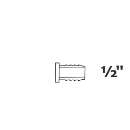 [190-110-004595] Bouchon gris 1/2 ins