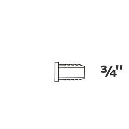 [190-110-004655] Tapón gris 3/4 ins