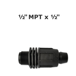 [190-110-082100] Perma-Loc adaptateur 1/2" MPT x 1/2" à attache rapide Irritec