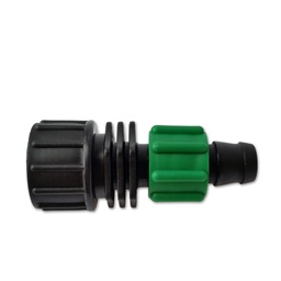 [190-110-081400] Drip-lock adaptador 5/8" x 3/4" FHT torniquete