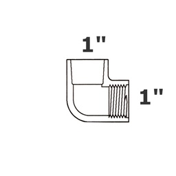 [190-110-003280] Elbow grey 90  1 sl x 1 FPT sch 40