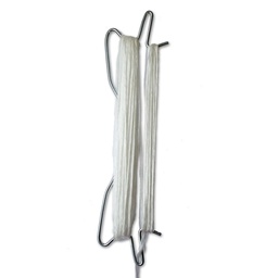 Prewound white hooks Dbl 220 mm Std 1200m/kg ( Minimum 500 units to order  )
