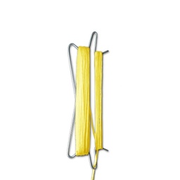 Prewound yellow hooks Dbl 180 mm Std 1200m/kg  ( Minimum 500 units to order )