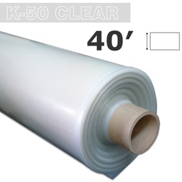Poly 40' Sheeting Clear 6mil K-50 50UV Klerk's
