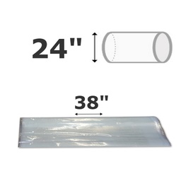 Tubo de polietileno 24" Ø (38" plano) 12 UV. 4mil (ventilación y calefacción)