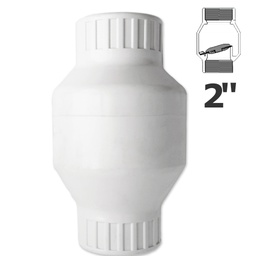 [150-150-051750] Clapet anti-retour PVC blanc 2" FPT