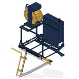 [160-160-015150] Automatic Berg meto pipe rail spray trolley transportation cart