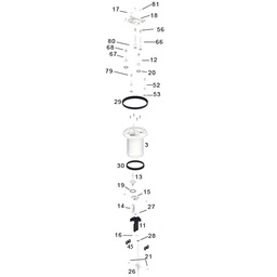 [160-140-065300] P. MixRite TF25 Pistón de repuesto completo (Kit A/35000000005)