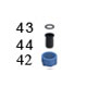 [160-140-065325] P. MixRite TF25 Suction tube connector (Kit F/25.166 pieces 43-44-42)