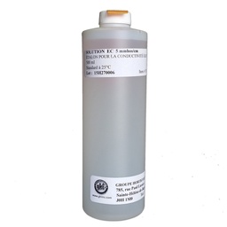 [160-110-023190] Solution de calibration pour EC mètre 1413 uS/cm 500 ml