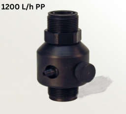 [160-140-10AC-18-849-P] Vanne de chargement (priming valve) 1-1/4" PP max 1200L/h pour système pompe doseuse ITC Dostec