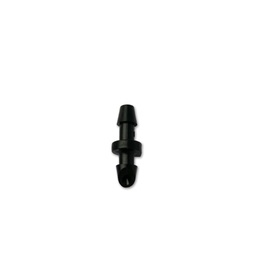 [150-130-023600-100] Dan conector barb x barb negro en bisel (100/pk)