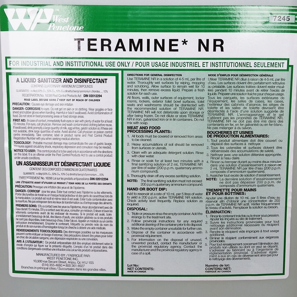 TERAMINE NR disinfectant 20L