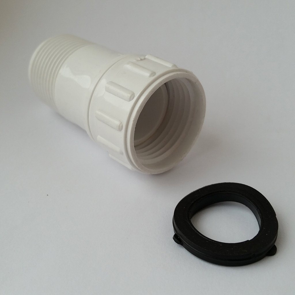 Adapter white 3/4" FHT (Hose) x 3/4" FPT Swivel