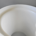 Réservoir de plastique PE 1.9sg blanc translucide 5 gallons (22L) 11" x 18" avec couvercle