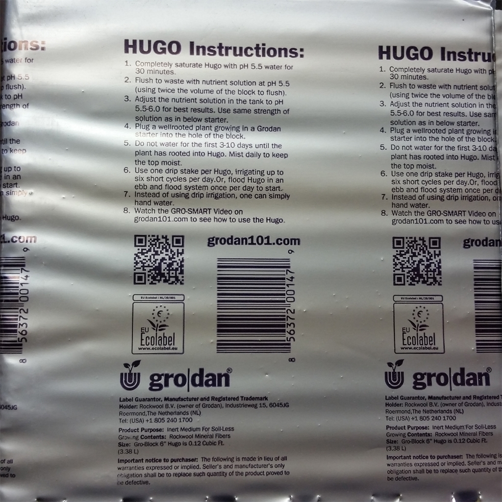 Growth blocks Hugo 215777 40/40+27/35 X 2 trous 15x15x14 – 48blocs/box