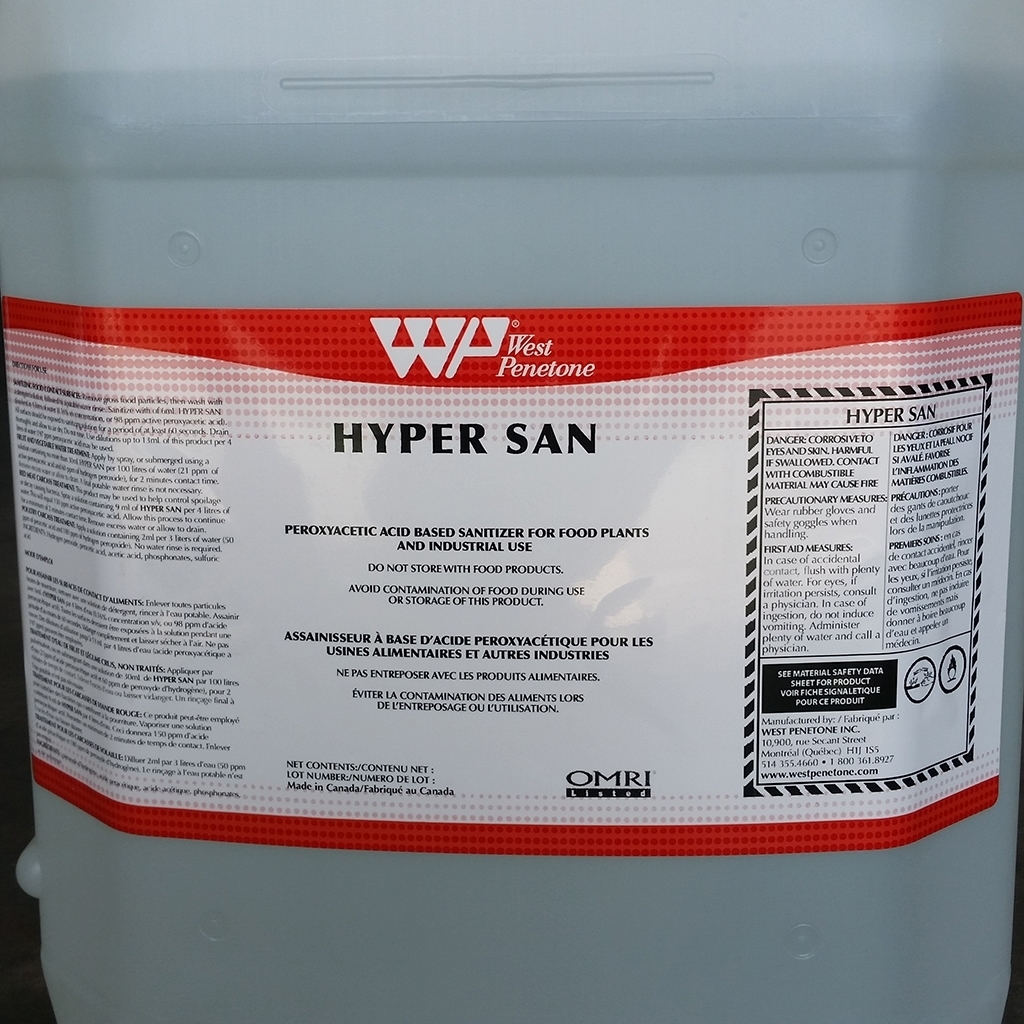 Assainisseur HYPER SAN (certifié OMRI) 20L