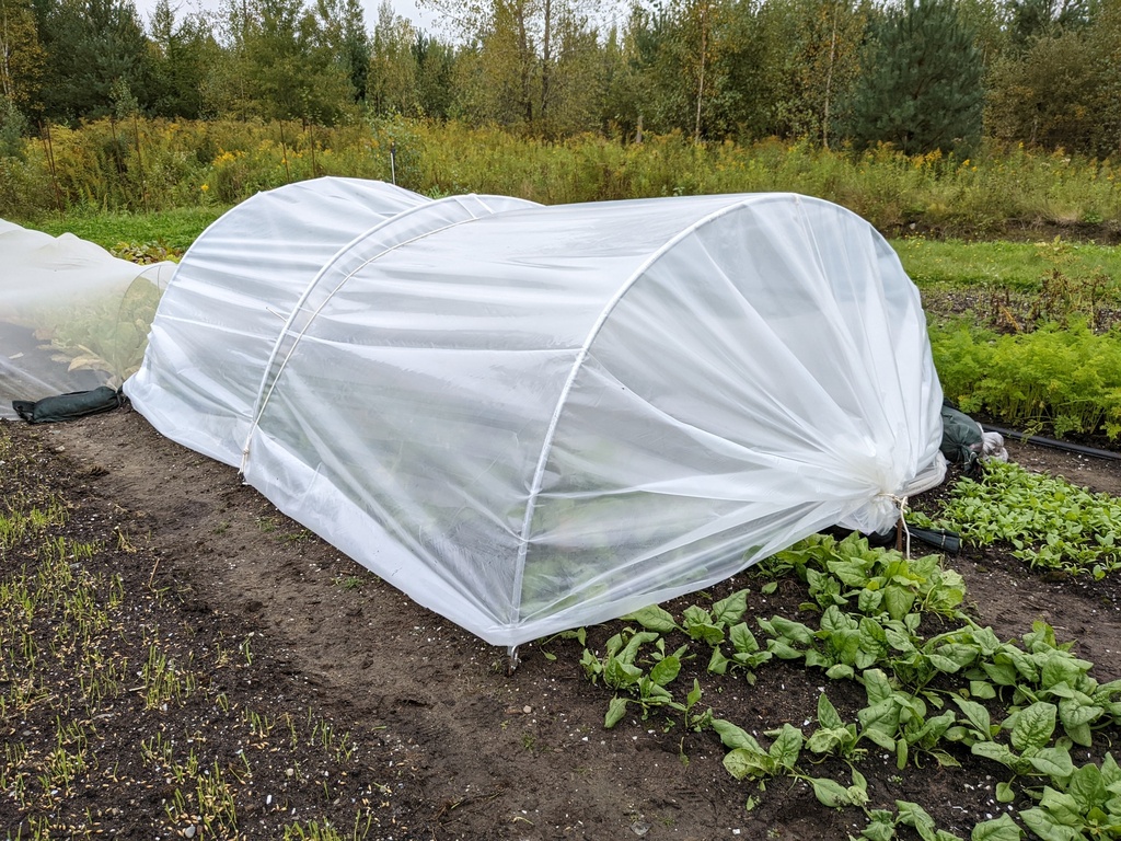 Poly 12' Feuille IRAC 6mil K-50 50UV Klerk's *pré-coupé* 12' x 16' *Mini-tunnel* - Tel que vu à l'Académie Potagère